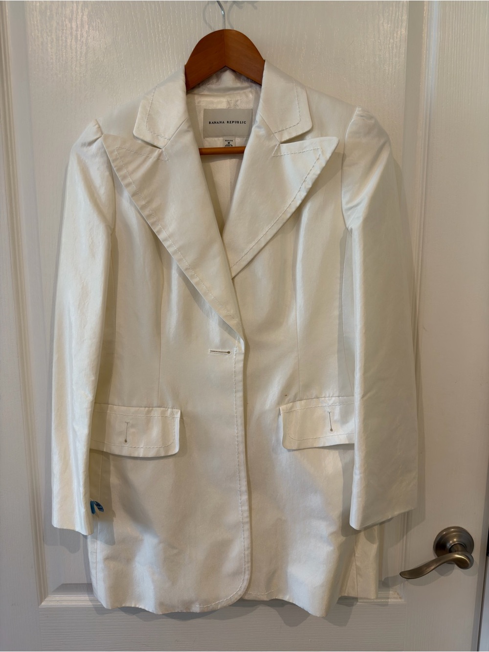 Banana Republic White, Women's Tailored Single-Button Blazer